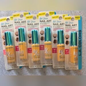 L.A. Colors Art Deco Nail Art Polish - Hi Lite-Pack of 6